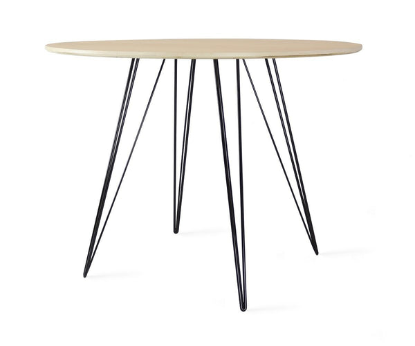 Tronk Williams Dining Table - Circular Blood Red Small Maple