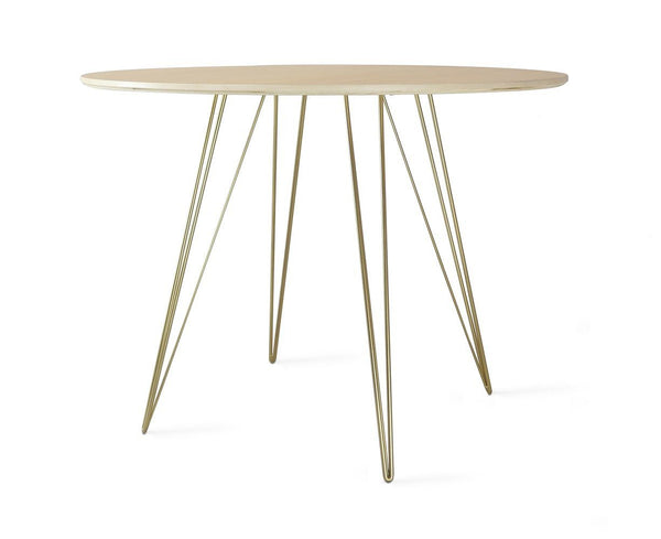 Tronk Williams Dining Table - Circular Blood Red Small Maple
