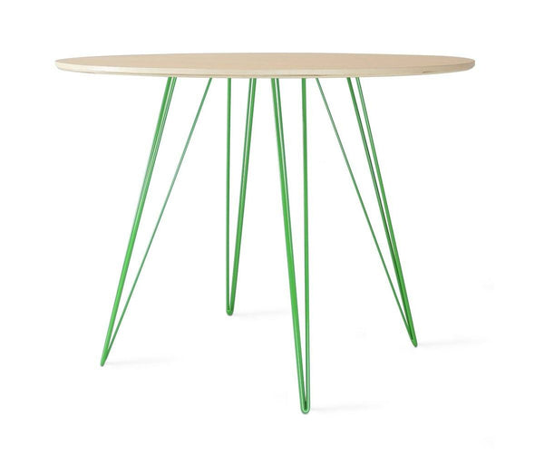 Tronk Williams Dining Table - Circular Blood Red Small Maple