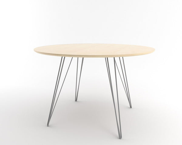 Tronk Williams Dining Table - Circular Blood Red Small Maple