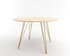 Tronk Williams Dining Table - Circular Mustard Small Maple