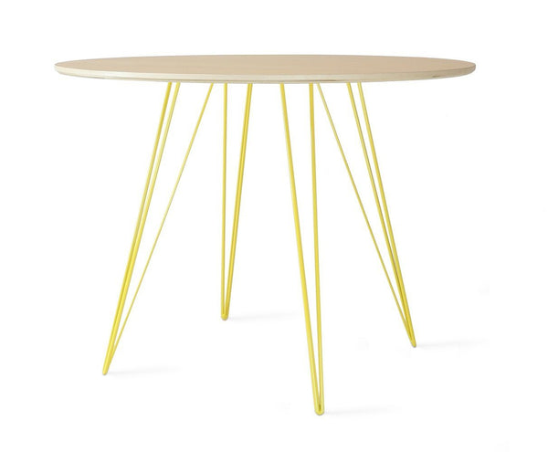Tronk Williams Dining Table - Circular Blood Red Small Maple