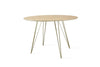 Tronk Williams Dining Table - Oval Brass Gold Small Maple