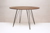 Tronk Williams Dining Table - Circular Black Large Walnut