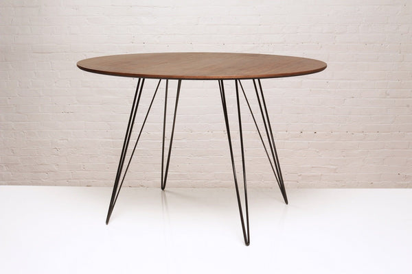 Tronk Williams Dining Table - Circular Blood Red Small Maple