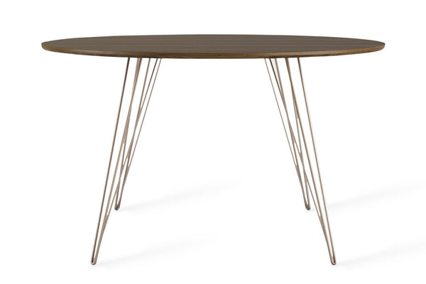 Tronk Williams Dining Table - Circular Blood Red Small Maple