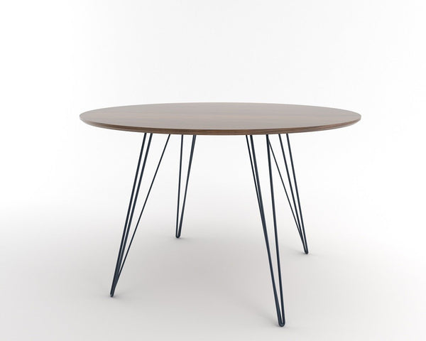 Tronk Williams Dining Table - Circular Blood Red Small Maple