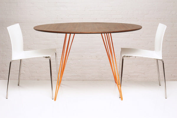 Tronk Williams Dining Table - Circular Blood Red Small Maple