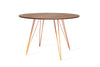 Tronk Williams Dining Table - Circular Orange Large Walnut
