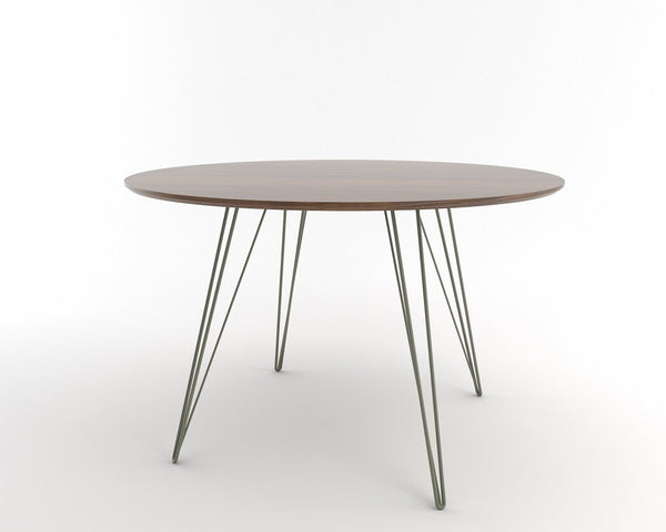Tronk Williams Dining Table - Circular Blood Red Small Maple