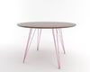 Tronk Williams Dining Table - Circular Pink Large Walnut