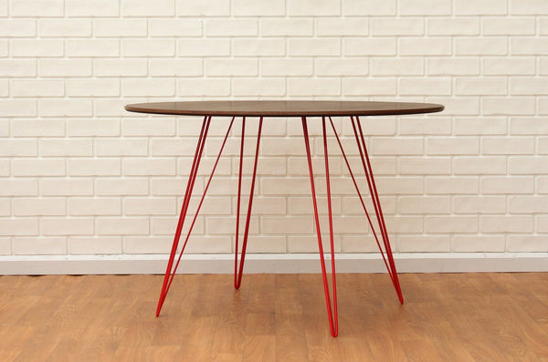 Tronk Williams Dining Table - Circular Blood Red Small Maple