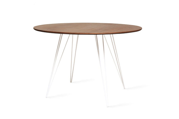 Tronk Williams Dining Table - Circular Blood Red Small Maple