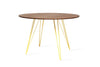 Tronk Williams Dining Table - Circular Yellow Large Walnut