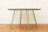 Tronk Williams Dining Table - Oval Green Large Walnut