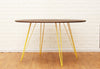 Tronk Williams Dining Table - Oval Yellow Large Walnut