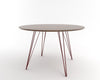Tronk Williams Dining Table - Circular Blood Red Small Walnut