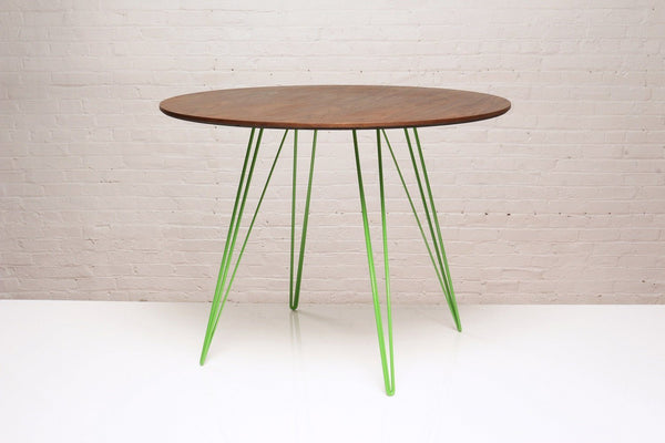 Tronk Williams Dining Table - Circular Blood Red Small Maple