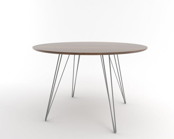 Tronk Williams Dining Table - Circular Blood Red Small Maple