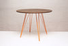 Tronk Williams Dining Table - Circular Orange Small Walnut