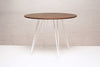 Tronk Williams Dining Table - Circular White Small Walnut