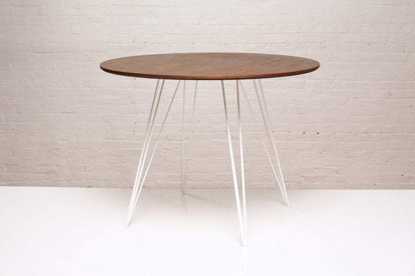 Tronk Williams Dining Table - Circular Blood Red Small Maple