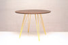 Tronk Williams Dining Table - Circular Yellow Small Walnut