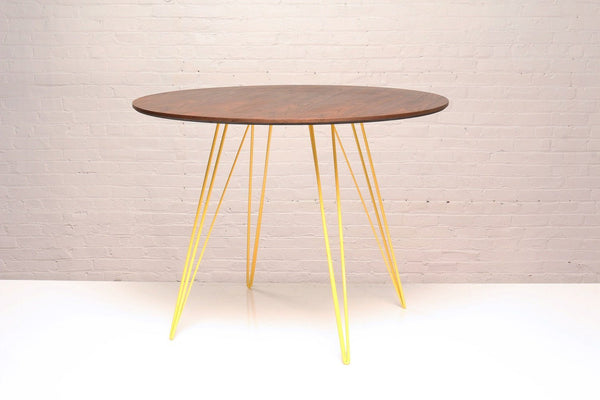 Tronk Williams Dining Table - Circular Blood Red Small Maple