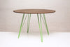 Tronk Williams Dining Table - Oval Green Small Walnut