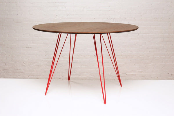 Tronk Williams Dining Table - Oval Blood Red Small Maple