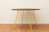 Tronk Williams Dining Table - Oval Yellow Small Walnut