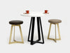 Artless Sea Smoke Counter Table 36" DIA Misterio White 