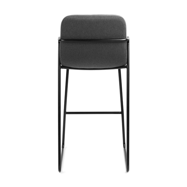 M.A.D. Zag Bar Stool Black Base / Graphite Grey Seat 