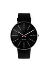 Arne Jacobsen Banker’s 40mm Wrist Watch - Black 