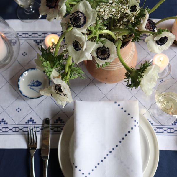 Huddleson Anfa Linen Table Runner