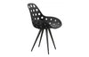 Kubikoff Angel Contract Dimple Chair Black Black Powder Coated No Seat Pad