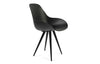 Kubikoff Angel Contract Dimple Closed Chair Black Black Powder Coated No Seat Pad