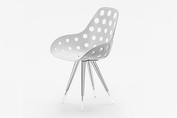 Kubikoff Angel Dimple Chair White No Seat Pad 