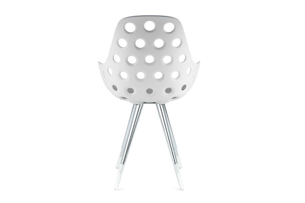 Kubikoff Angel Dimple Chair White No Seat Pad 