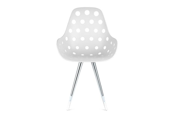 Kubikoff Angel Dimple Chair White No Seat Pad 