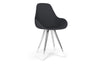 Kubikoff Angel Dimple Pop Chair Grey Wool No Seat Pad 