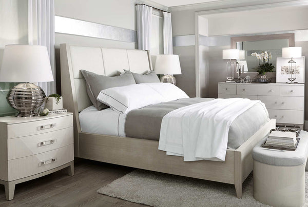 Bernhardt Axiom Upholstered Low Panel Bed