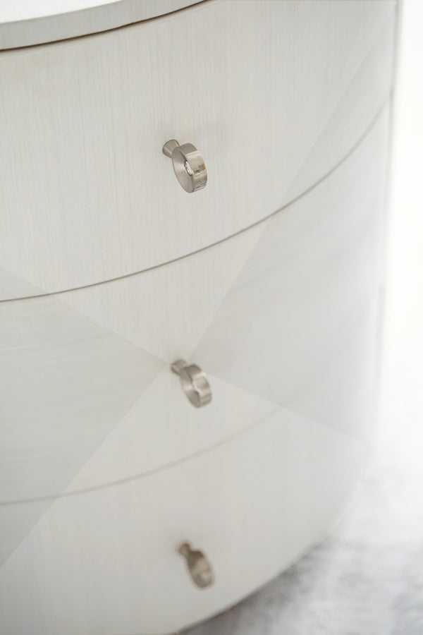 Bernhardt Axiom Round Chairside Table w/ Drawers