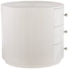 Bernhardt Axiom Round Chairside Table w/ Drawers