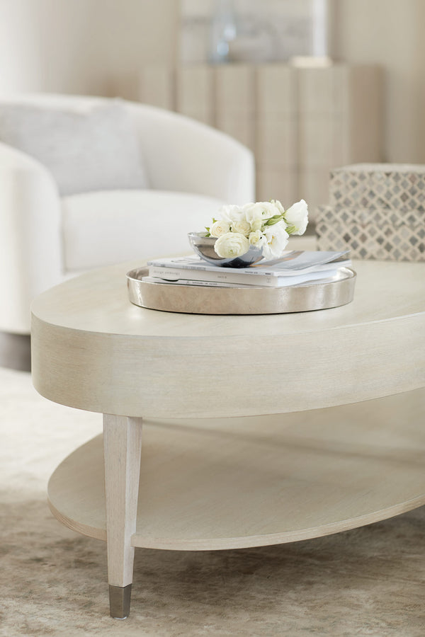 Bernhardt East Hampton Oval Cocktail Table
