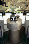 Bernhardt Linea Metal Round Chairside Table