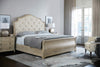 Bernhardt Rustic Patina Upholstered Sleigh Bed