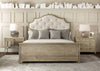 Bernhardt Rustic Patina Upholstered Sleigh Bed