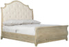 Bernhardt Rustic Patina Upholstered Sleigh Bed