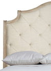 Bernhardt Rustic Patina Upholstered Sleigh Bed